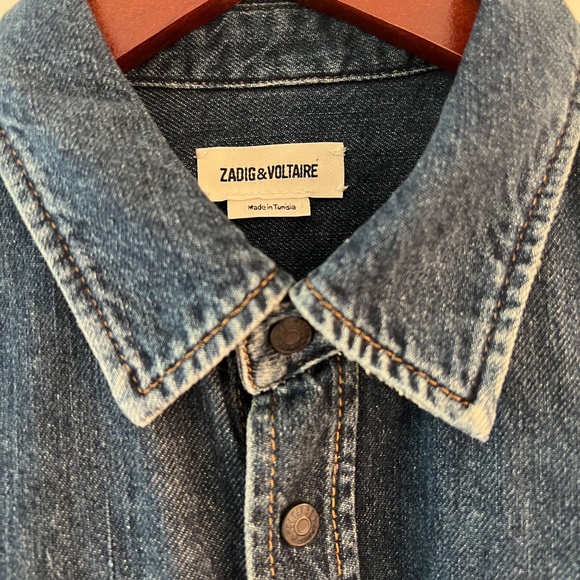 Zadig & Voltaire Stan Arrow Denim Shirt - Picture 3 of 10